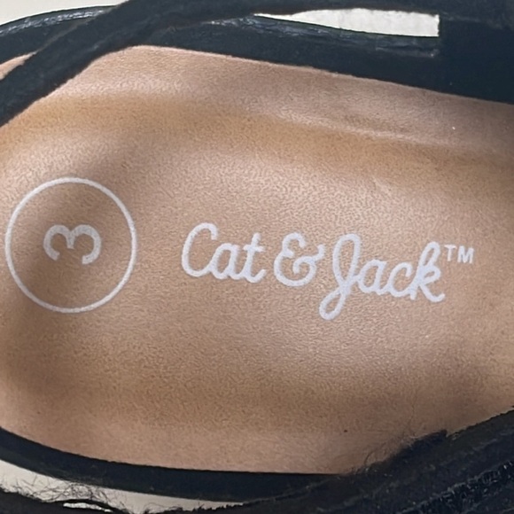 💜🤑 🆕 CAT & JACK Girl's Size 2 Open Toe Strap Shoes Size 3 - Picture 9 of 9